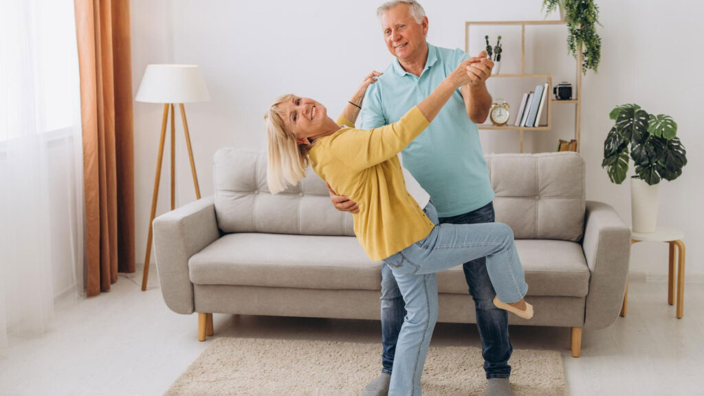 old couple dancing